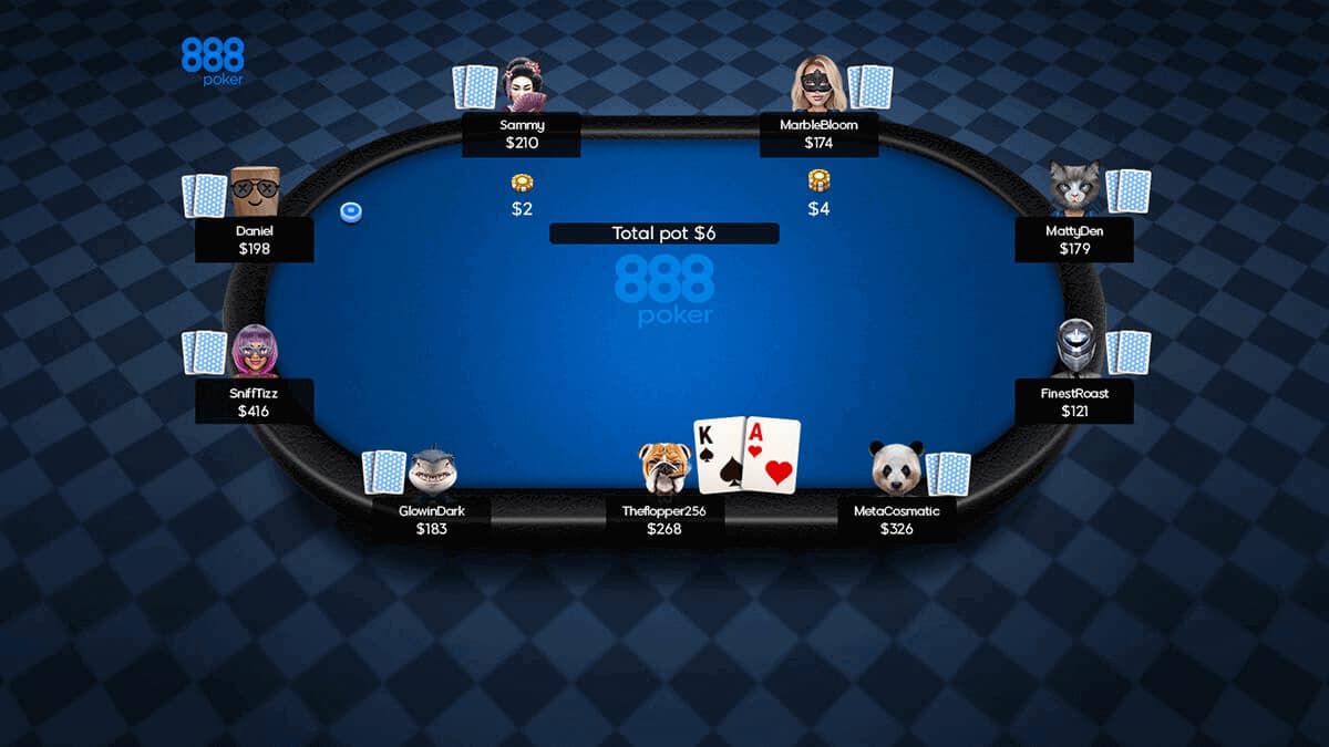 Texas Holdem Tisch - neue Runde